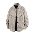 thumbnail image 1 of NTACZA Jacket Men Lapel Collar Lightweight Work Yellow Shirt Jacket Graphic Button Down Cargo Shacket Fall Men Coats,XXXL, 1 of 6