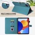 thumbnail image 4 of For Xiaomi Redmi Pad SE 8.7 inch Released 2024 Case, Rhombus Pattern Multiple Viewing Angles Stand Slim Folio Cover (Green), 4 of 6