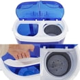 thumbnail image 1 of Zimtown 10LBS Portable Mini Compact Twin Tub Lave-Linge Essoreuse, Lavage 5.6lbs + Spin 4.4LBS Capacité, 1 of 5