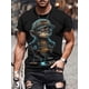 thumbnail image 2 of Summer Men's Casual Graphic Print Short Sleeve Crew Neck Tee, Monkey Print T-shirt, 2 of 6
