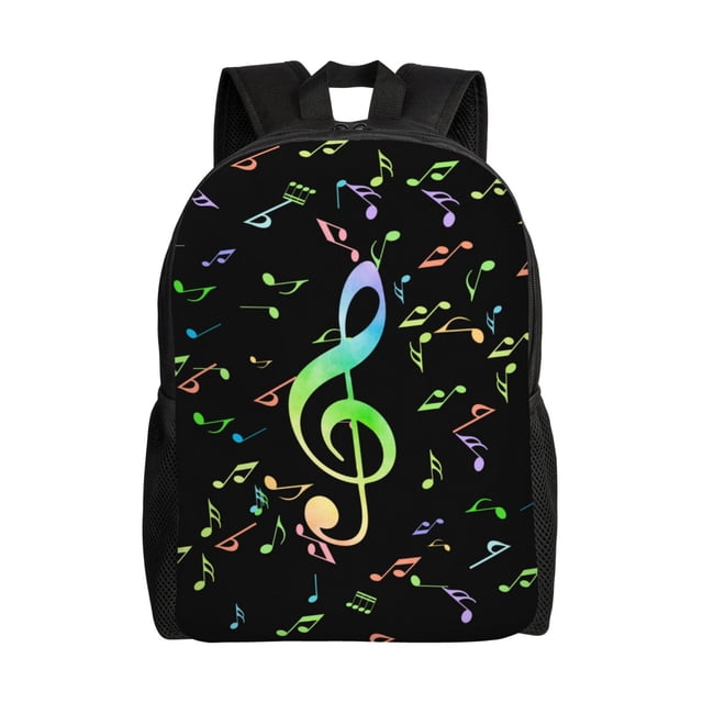Balery Music Notes Mochila - Mochila Estilosa y Duradera para Laptop de 15 Pulgadas con Tela Oxford Impermeable