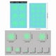 thumbnail image 2 of Pegatinas estáticas que brillan en la oscuridad con copos de nieve para fiestas y ventanas en invierno con diseños festivos, 2 of 7