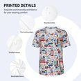 thumbnail image 3 of Hirioo London Symbols1 for Men's Baseball T-shirt Shirts Short Sleeve Casual Summer Button Stretch T Shirts,Size S-4XL-Large, 3 of 7