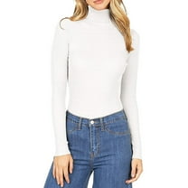 PATLOLLAV Sweater for Women 2022,Women's Fashion Long Sleeve Turtlen Neck Knitted Sweater Wrap Pullover