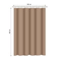 thumbnail image 1 of Cortina Home Creations de Baño Peva con 12 Ganchos de Plástico Café, 1 of 3