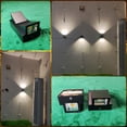 thumbnail image 3 of Lámpara de pared impermeable para exteriores, arriba y abajo, luminosa, creativa, simple, lámpara de pasillo, sala de estar, balcón, jardín, lámpara de pared de noche para dormitorio, 3 of 5