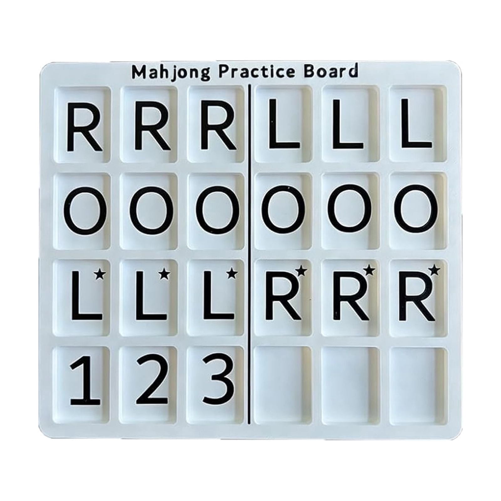 LWVITH Mahjong Practice Board with 24 Slots, Portable Charleston Training Tray for Tile Game, Lightweight Travel Accessory for Mahjong Lovers, Gift for Players