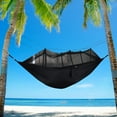thumbnail image 6 of Bugs Out Double 2-Person Camping Hammock with Mosquito Net and Rain Fly, Black, 6 of 6