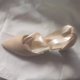 thumbnail image 5 of Correas de Tacón para Tacones Altos Correa de Tobillo de Perlas de Doble Capa con Zapatos Desmontables de Arco de Satén con Punta Del Dedo Del Pie con Arco Hueco Zapatos de Caminata de Mujeres Estilo, 5 of 9