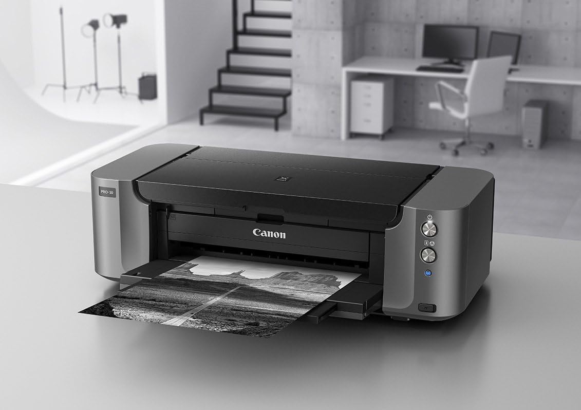 Restored Canon PIXMA PRO-10 Wireless Color Professional Inkjet Photo Printer with Wi-Fi Connectivity Technology (Refurbished)