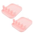 thumbnail image 2 of SUSUchens 2Pcs Pot Lid Rack Easy to Clean Spoon Chopsticks Rest Holder Space-Saving Countertop Kitchen Utensil Holder for Home Pink, 2 of 13