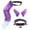 Purple, variant on Cosplay Costume Set, 2Pcs Ears Hair Clips Lolita Dress up for Cosplay Accessory,