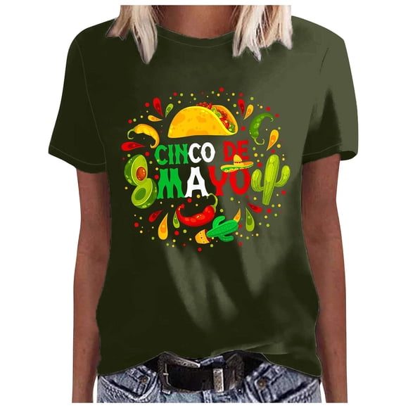 Xuewenshw De Party Mexican T Shirt For Men And Women Striped Short Sleeve