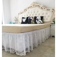 thumbnail image 2 of White Ruffled Bed Skirt, Queen, 2 of 12