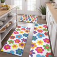thumbnail image 2 of Pioneer Flower Floral Print Pattern Kitchen Rugs Sets Of 3,Kitchen Runner Rugs Non Skid Washable,Decorative Kitchen Floor Mats for Kitchen,Sink,Laundry,17X30 Inch + 17X47 Inch + 17X59 Inch, 2 of 6