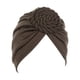 thumbnail image 5 of Guardurnaity Turbante Nudo Hijab Elástico Color sólido Diadema Estiramiento Pérdida Gorro Accesorios para el cabello Cabeza diario para mujeres Café 2Conjunto, 5 of 6