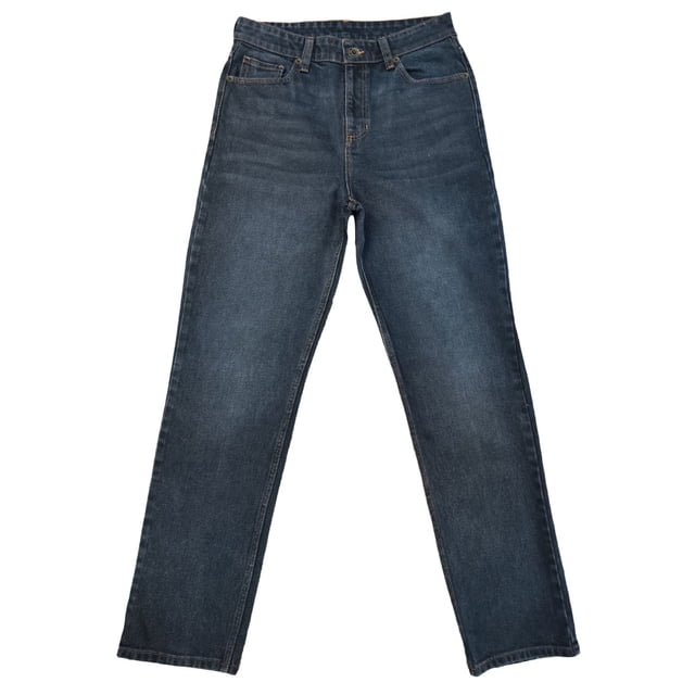 Jeans Furor Para Hombre, Corte Recto Azul Marino Talla 34