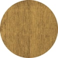 thumbnail image 1 of Ahgly Company Indoor Round Abstract Brown Modern Area Rugs, 4' Round, 1 of 4