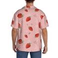 thumbnail image 7 of Goofa Strawberry Printed Men's Casual Short-sleeved Shirt,Lightweight Breathable Button-down,Summer Casual men's top,Versatile Fashion shirt-XX-Large, 7 of 7