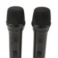 thumbnail image 2 of Lot de 2 microphones sans fil dynamiques USB, microphones portables à main pour karaoké, chant, présentation, 2 of 4