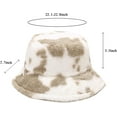 thumbnail image 5 of YooGuoGuo Winter Fluffy Fuzzy Bucket Hat Plush Furry Faux Fur Fisherman Hats Warm Hat for Women, 5 of 5
