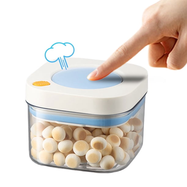 Caja Contenedor Sellado Almacenamiento Ajustada Alimentos Atertight 380/1100/1800ml Tipo Prensa Con Tapa A Prueba Humedad para Cajas
