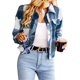 thumbnail image 5 of Txlixc Chaqueta a cuadros de otoño e invierno para mujeres Txlixc moda, 5 of 7
