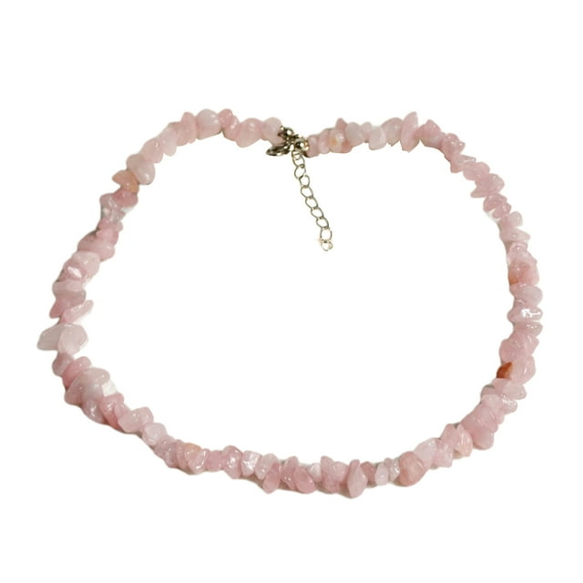 fastboy Convient à Tous les Âges - Collier en Quartz à la Mode pour Femmes Collier en Pierre Accessoires de Collier pour Femmes Colliers Y04 Cristal Poudre 1