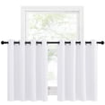 thumbnail image 6 of NICETOWN Room Darkening Curtains for Kitchen, Blackout Thermal Insulated Drapes Noise Reducing Privacy Grommet Small Window Curtains for Bathroom Laundry, 52"x36", Pure White, 1 Pair, 6 of 7