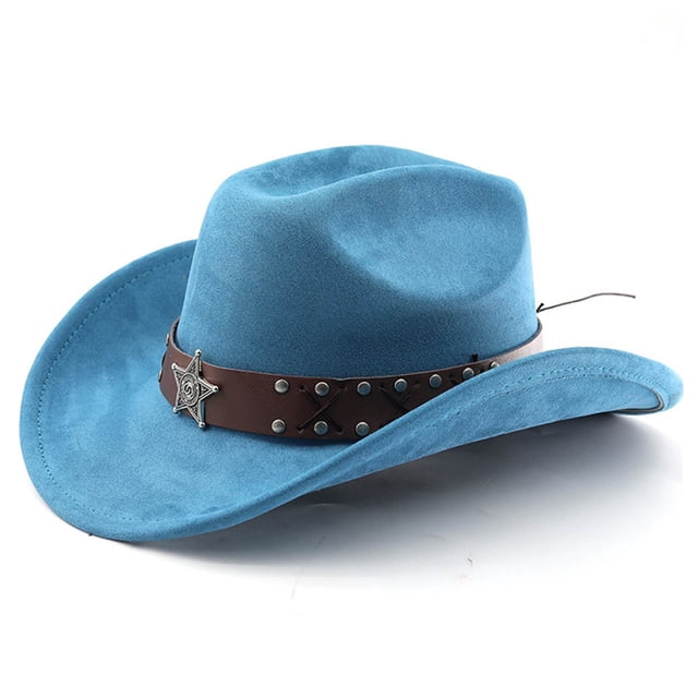 Western Cowboy Hat With Curved Brim For Outdoor Travel And Riding Adventures In Country Style