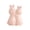 Pink, variant on YingYouFu Easter Bunny Ceramic Figurine, Embraces Belly Rabbit Statue, Cute Spring Desktop Decoration for Table Home Shelves Decor Pink