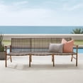 thumbnail image 4 of Crosley Furniture Ridley Coastal Wicker Outdoor Sofa in Distressed Gray/Brown, 4 of 14