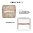 thumbnail image 5 of Gukieu Tortilla Print Leather Tissue Box, PVC Waterproof Velcro Opening and Closing Square Tissue Box Holder, Suitable for Home and Office Decoration, 5 of 7