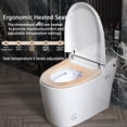 thumbnail image 2 of LiviNest Smart Bidet Toilet: 100% Touch-Free Flush & 5-Tier Warm Wash - Heated Seat & Warm Air Dryer for Modern Bathroom Upgrade - Families with Seniors & Kids, 2 of 6