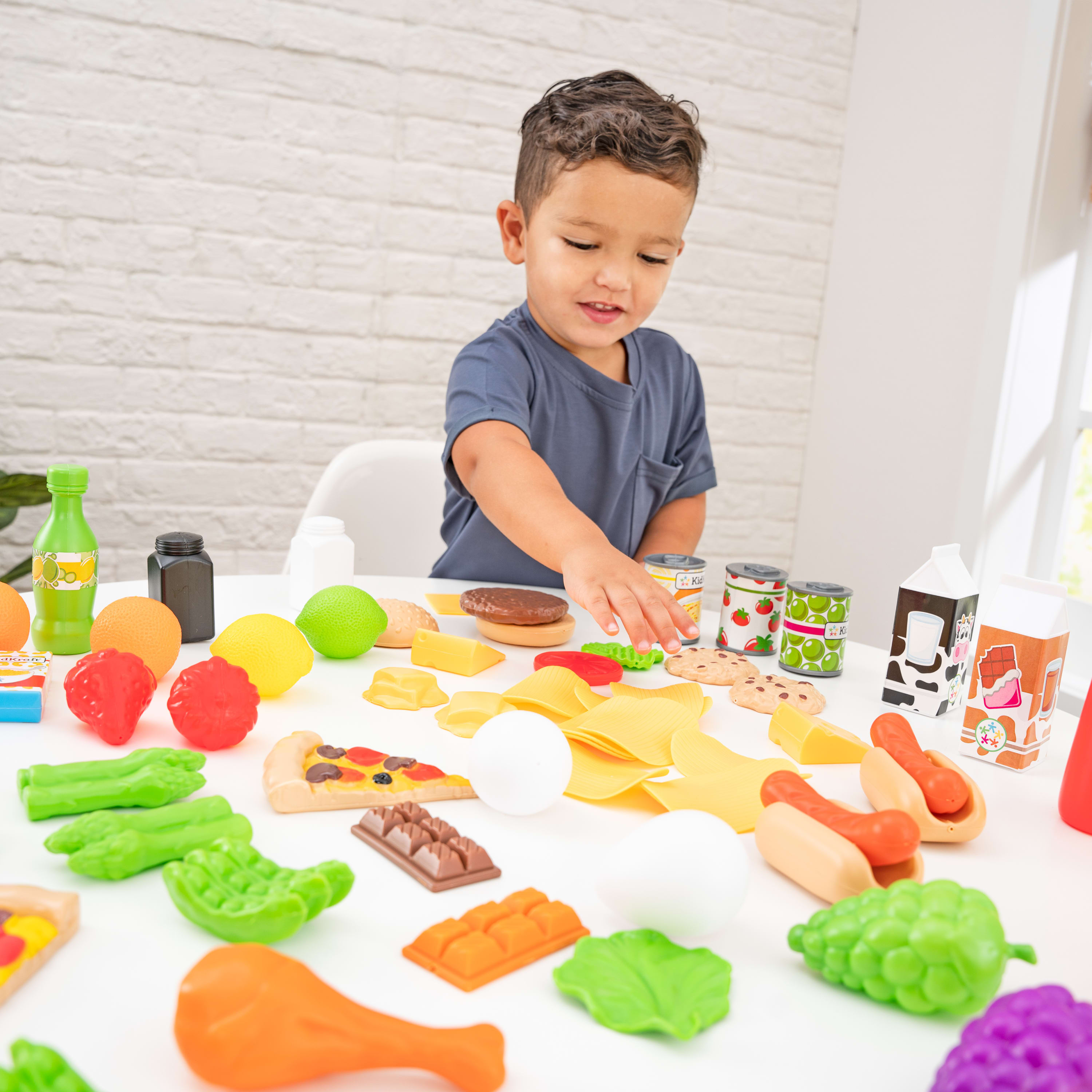 KidKraft 115-Piece Deluxe Tasty Treats Play Food Set, Plastic Grocery and Pantry Items - image 3 of 6