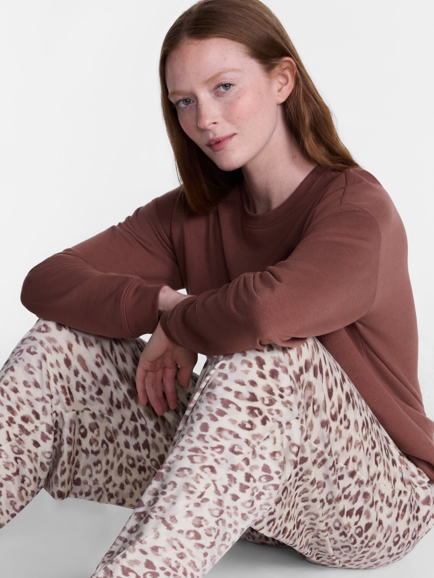 Joyspun Women's Velour Sleep Pants, Sizes XS-3X
