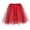 Red, variant on Babysbule Women Skirts Womens Paillette Elastic 3 Layered Short Skirt Adult Tutu Dancing Skirt