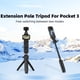 thumbnail image 4 of Soporte Para Trípode Pequeño, Trípode Para Teléfono Con Cámara, Base Antideslizante, Corto, Palo Selfie, Varilla De aleación De Aluminio Para OSMO Pocket 3 Para, 4 of 7
