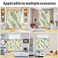thumbnail image 6 of Sage Green Summer Botanical Kitchen Curtains 72 Inch Length, Palm Leaf Modern Art Grommet Top Bedroom Living Room Curtains, Light Filtering Cafe Curtain Drapes 2 Panels Set 104''x72'', 6 of 9
