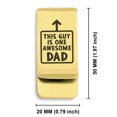 thumbnail image 2 of Stainless Steel Awesome Dad Classic Slim Money Clip Credit Card Holder, 2 of 2