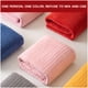 thumbnail image 5 of Xihbxyly La mejor oferta Toalla de terciopelo coral para uso diario en casa para adultos, toalla absorbente para cabello seco que no deja pelo, toalla de playa con estampado de tiras, toalla de baño, 5 of 6
