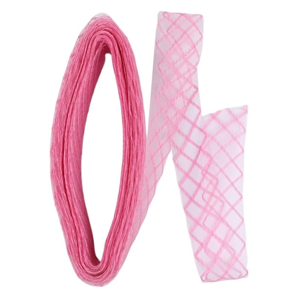 Trenza de crin rígida de 12 cm de ancho para accesorios de vestidos, vestidos de novia Rosa