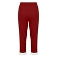thumbnail image 4 of Utlike Girls Pants High Waisted Lace Elastic Sports Capris Summer Solid Color Stretchy Workout Leggings Lightweight And Comfortable For Teens And Juniors Size 5 Years-6 Years, 4 of 6