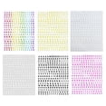 thumbnail image 2 of 6 Hojas de 3D con Letras para Decoración Colco Calcomanías Multicolores, 2 of 8