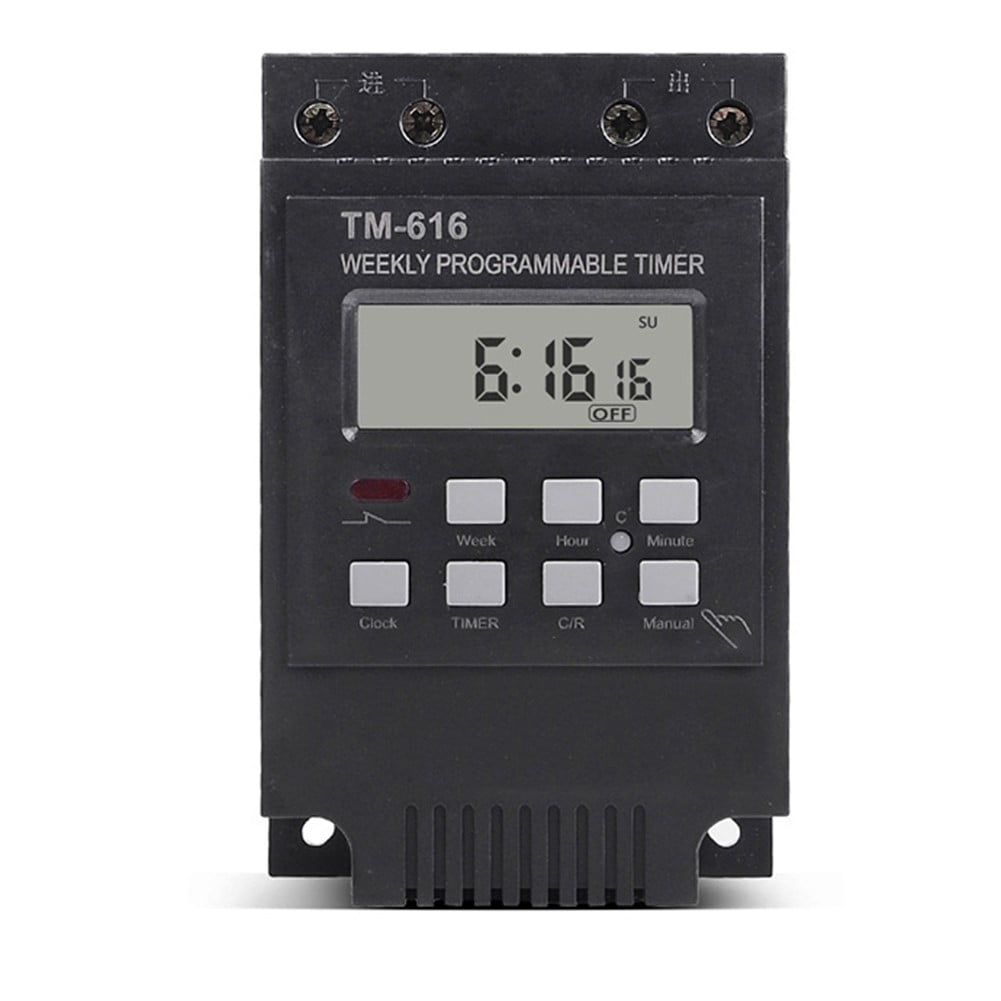 GE Heavy-Duty 7-Day Digital Metal Box Timer, Outdoor 7 Day 7 on