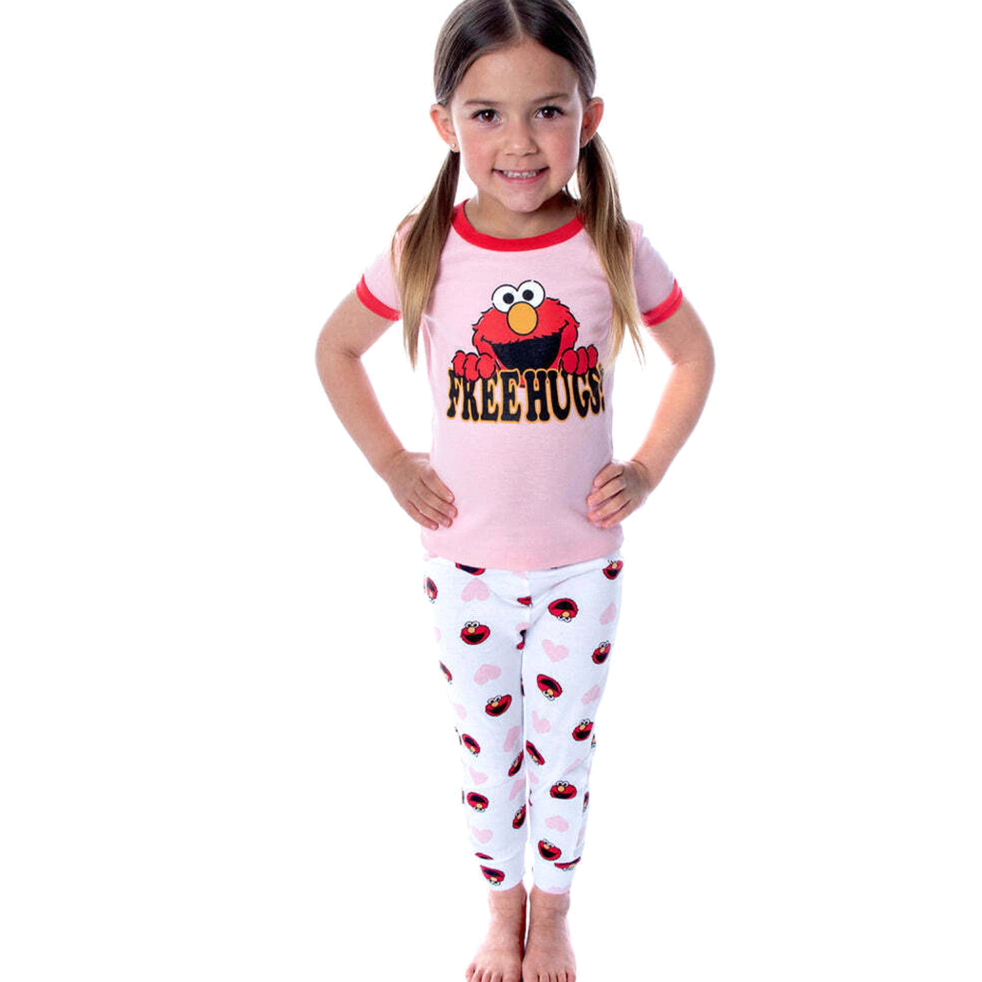 Herziening Intrekking Commotie Sesame Street Elmo Pajama Set Toddler Girl's 5T - Walmart.com