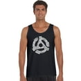thumbnail image 1 of LA Pop Art Men's Word Art Tank Top - Record Adapter, 1 of 2