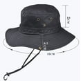 thumbnail image 2 of ADSSDQ Sun Hats for Men Women Bucket Hat UPF 50+ UV Protection Boonie Hat for Safari Fishing Hiking Garden Beach 2026 Black, 2 of 2