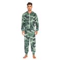 thumbnail image 3 of FORMRS Onesies Pajama for Adults Unisex Hoodie Winter Jumpsuit One Piece Sleepwear, Sizes S-2XL, Forest Camouflage Pattern, 3 of 7
