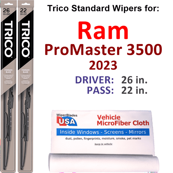 2023 Ram ProMaster 3500 Wiper Blades (Set of 2)